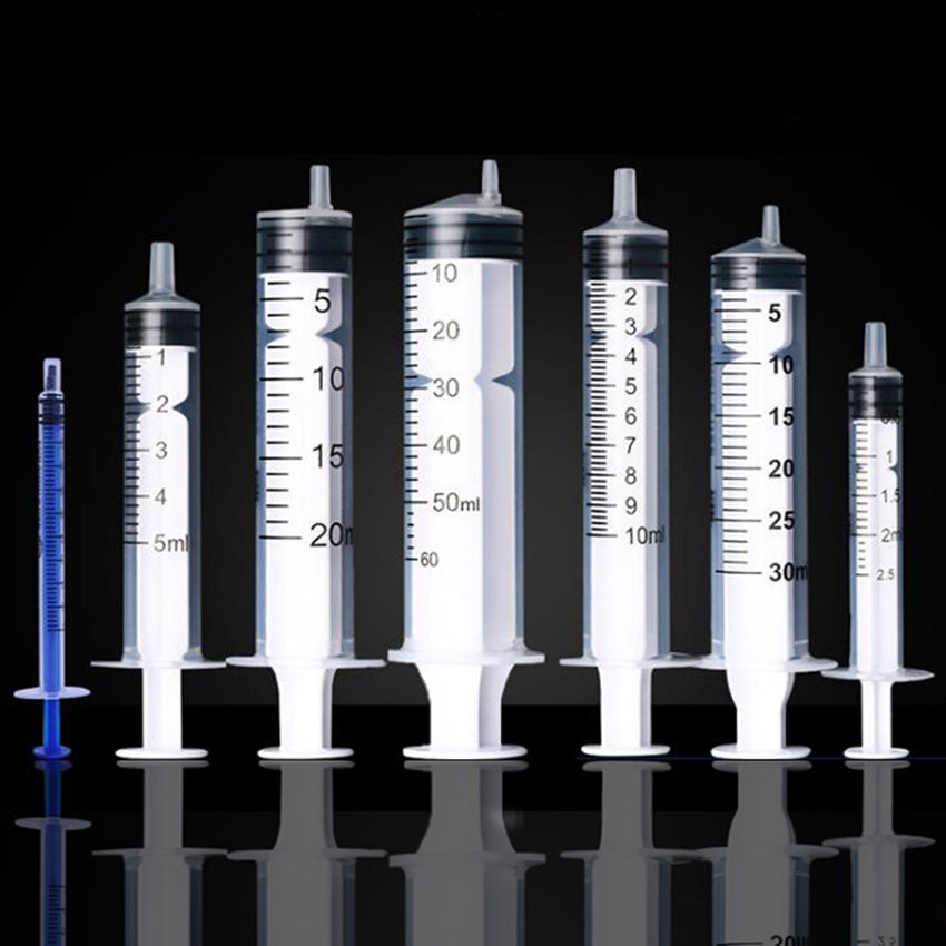 detail of disposable veterinary syringe 01